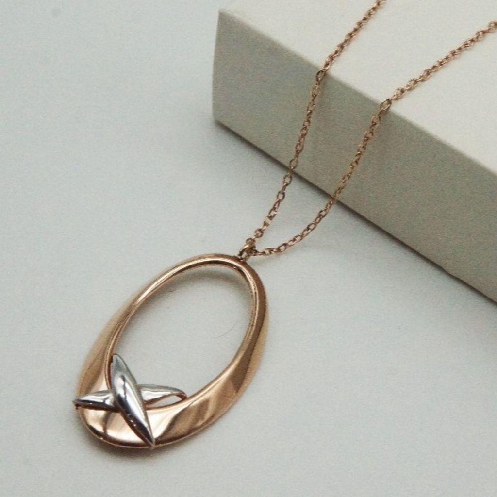 قیمت ارزان گردنبند بیضی