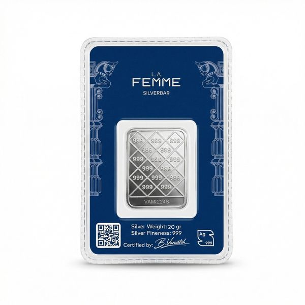 شمش نقره 20 گرمی