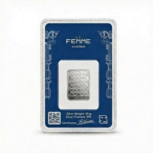 فروش اینترنتی شمش نقره 10 گرمی