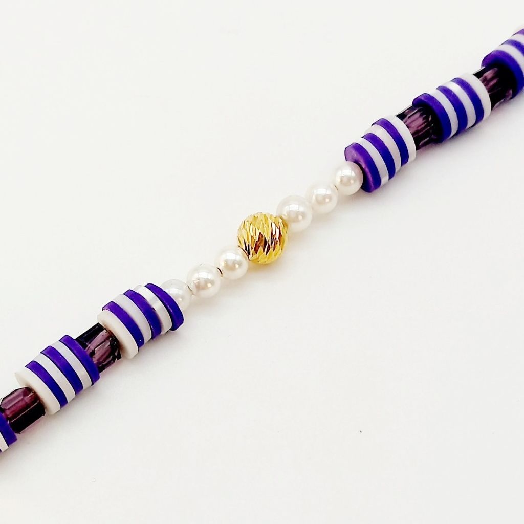 فروش اینترنتی دستبند بنفش مروارید