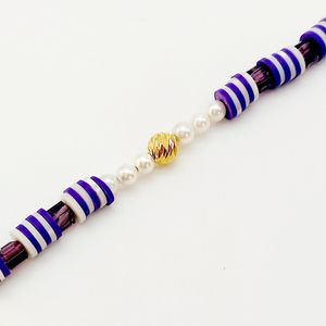 دستبند بنفش مروارید