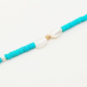 دستبند آبی صدفی