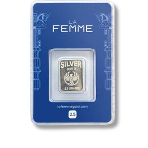 شمش نقره خالص 2.5 گرمی Lafemme