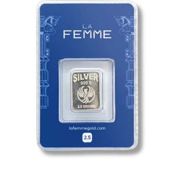 شمش نقره خالص 2.5 گرمی Lafemme