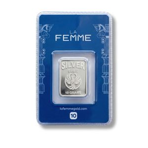 شمش نقره خالص 10 گرمی Lafemme