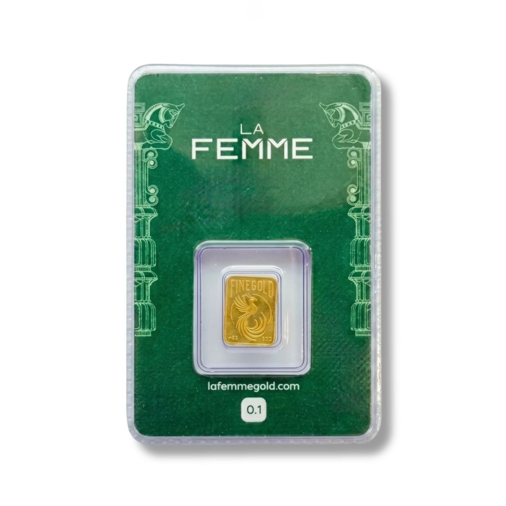 قیمت ارزان شمش طلا 1گرمی 24 عیار Lafemme