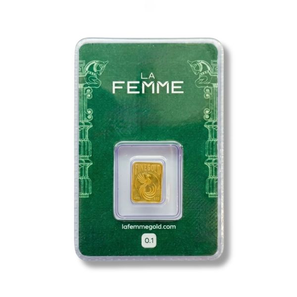 شمش طلا 1گرمی 24 عیار Lafemme