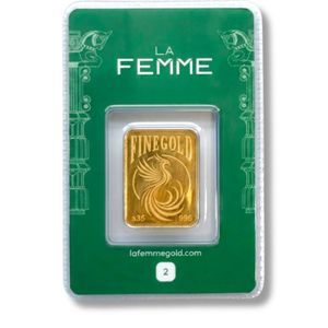 شمش طلا 2 گرمی 24 عیار Lafemme