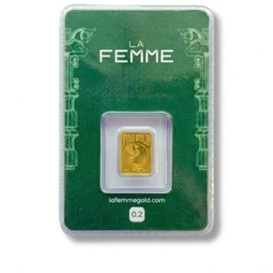 شمش طلا 200 سوتی24 عیار Lafemme