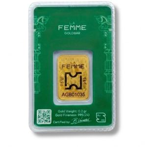 فروش اینترنتی شمش طلا 200 سوتی24 عیار Lafemme