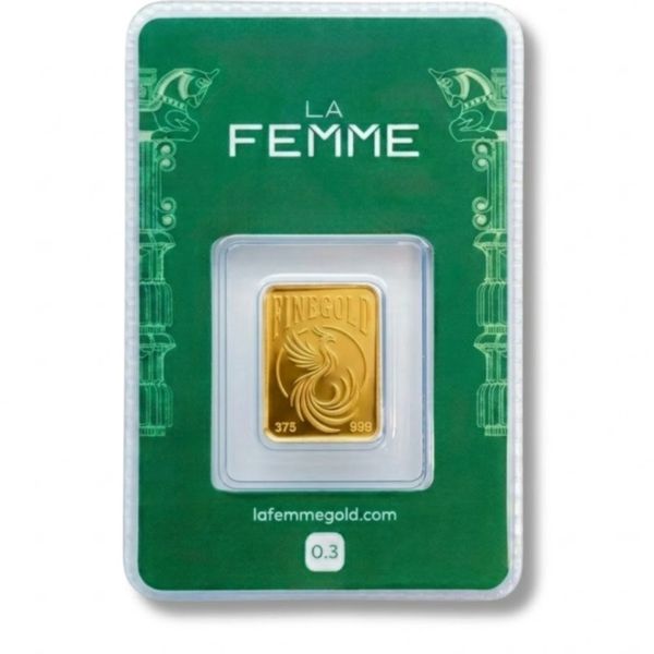 شمش طلا 300 سوتی24 عیار Lafemme