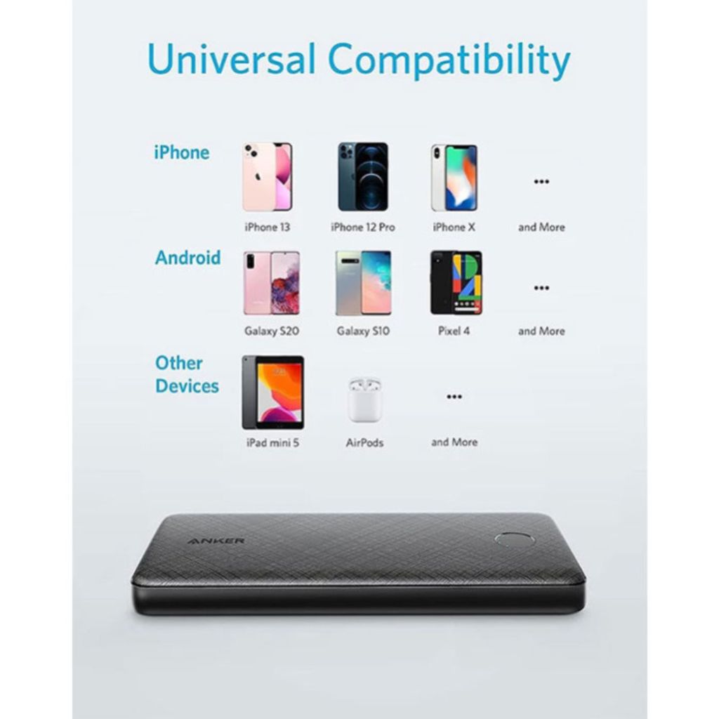 خرید انلاین پاوربانک انکر مدل PowerCore Slim A1245 ظرفیت 10000 میلی آمپر ساعت